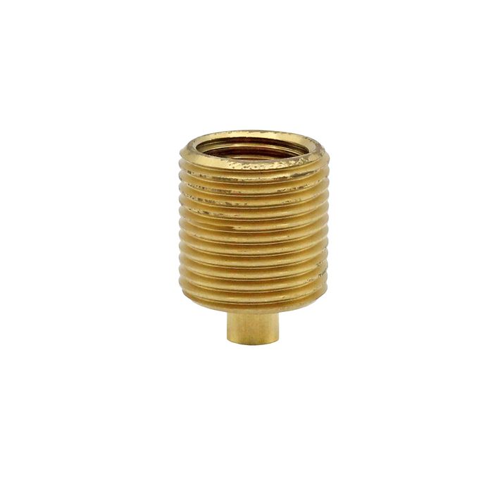 [102624] RIEGLER Manometer-Anschlussnippel, selbstdichtend, MS, G 1/2 AG, G 1/4 IG