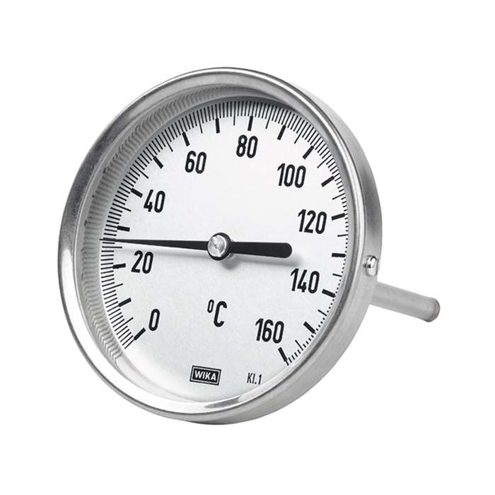 RIEGLER Bimetallthermometer, G 1/2 hinten, L=63, Ø 100, 0 °C bis 120 °C