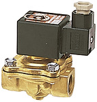RIEGLER 2/2-Wege-MV.,MS,NC,zwangsg.,230 V,50-60 Hz,Rp 3/4,FKM, PN 0-9 bar