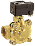 [102862] RIEGLER 2/2-way solenoid valve, NC, pilot operated, 230 V, 50 - 60 Hz