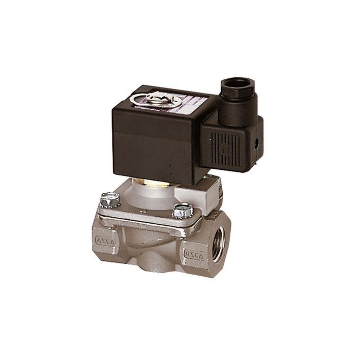 RIEGLER 2/2-Wege-MV., ES, NBR, NC, zwangsg., 24 V DC, G 1/2, PN 0-3 bar