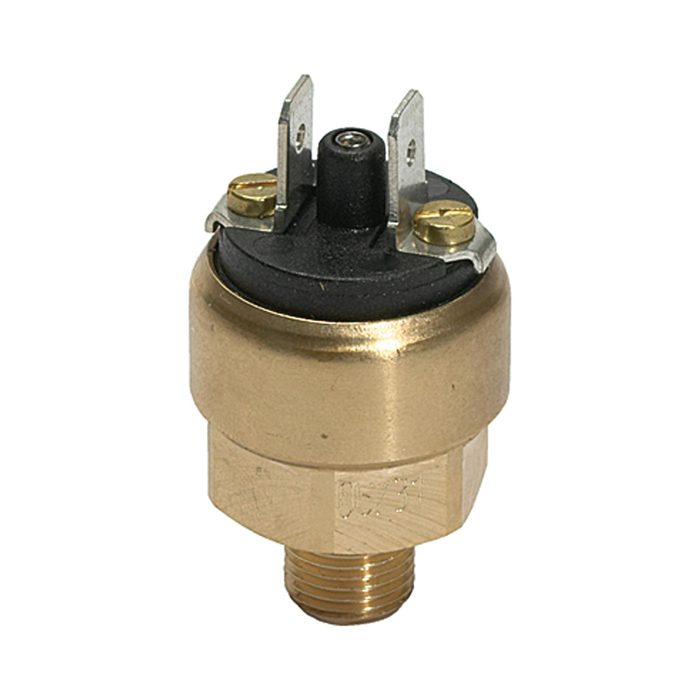 [103015] RIEGLER Pressure switch mini design, Brass, G 1/8, Setting range 1-10 bar
