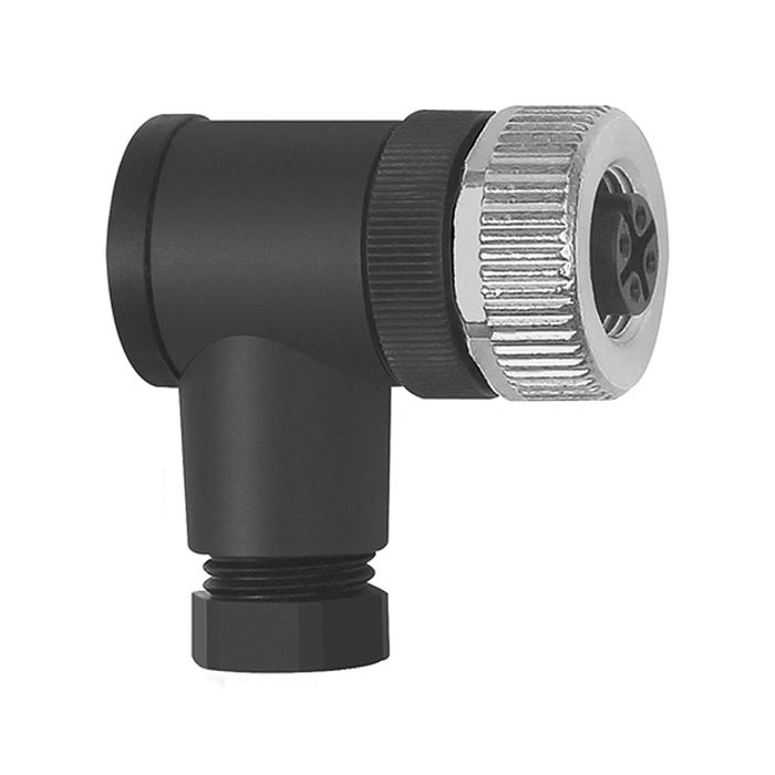 [103088] RIEGLER Angled connection plug, 4-pole, without cable