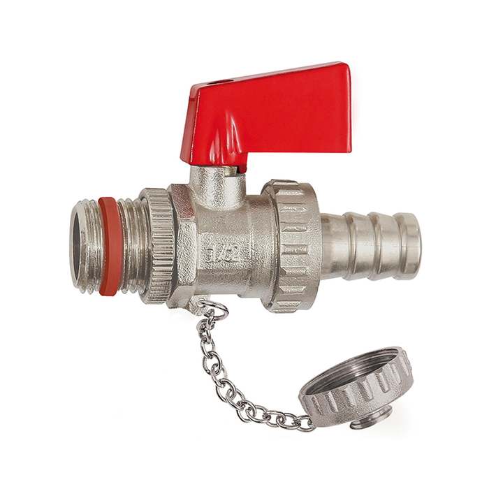 [103415] RIEGLER KFE-Kugelhahn, Messing vernickelt, G 1/2, Tülle LW 13