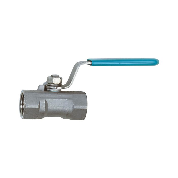 RIEGLER Edelstahlkugelhahn 1.4408, 1-teilig, kl. Baureihe, G 1/4, DN 8