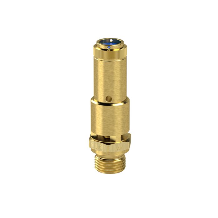 RIEGLER Full stroke safety valve DN 10, G 3/4, Trigger pressure 27.6 bar