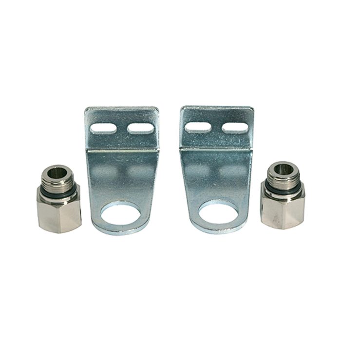 [106608] RIEGLER Haltewinkelsatz für Wegeventile, Höhe 60,0 mm, G 1/4