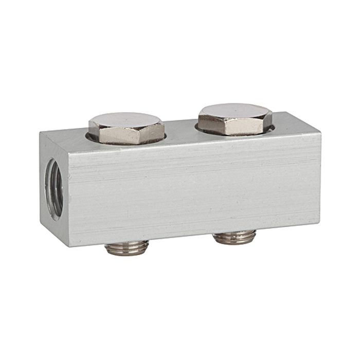 [106610] RIEGLER Versorgungsleiste für Wegeventile, mit 2 Ventilpositionen, G 1/8
