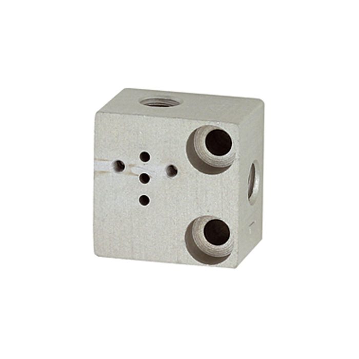 RIEGLER Single base plate, M5 for mini solenoid valve 15 mm