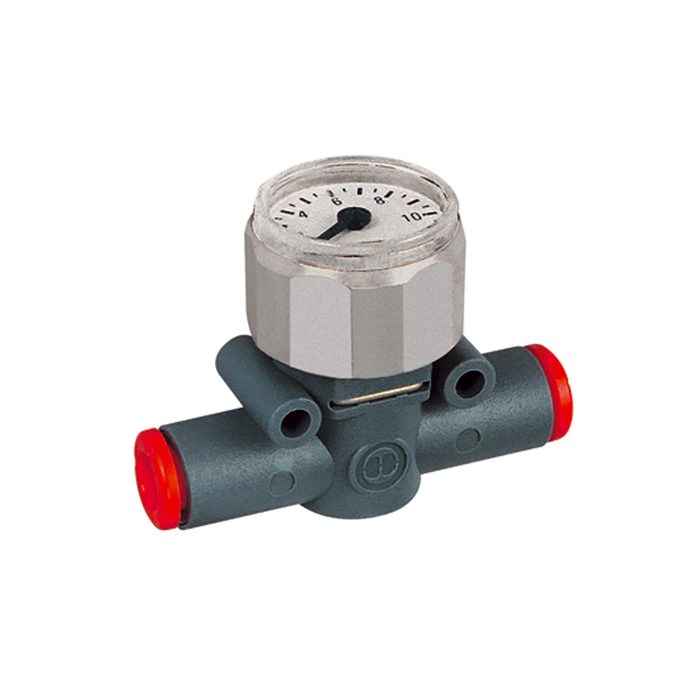 RIEGLER Manometer »lineonline«, Schlauch - Schlauch, für Schlauch-Ø 4