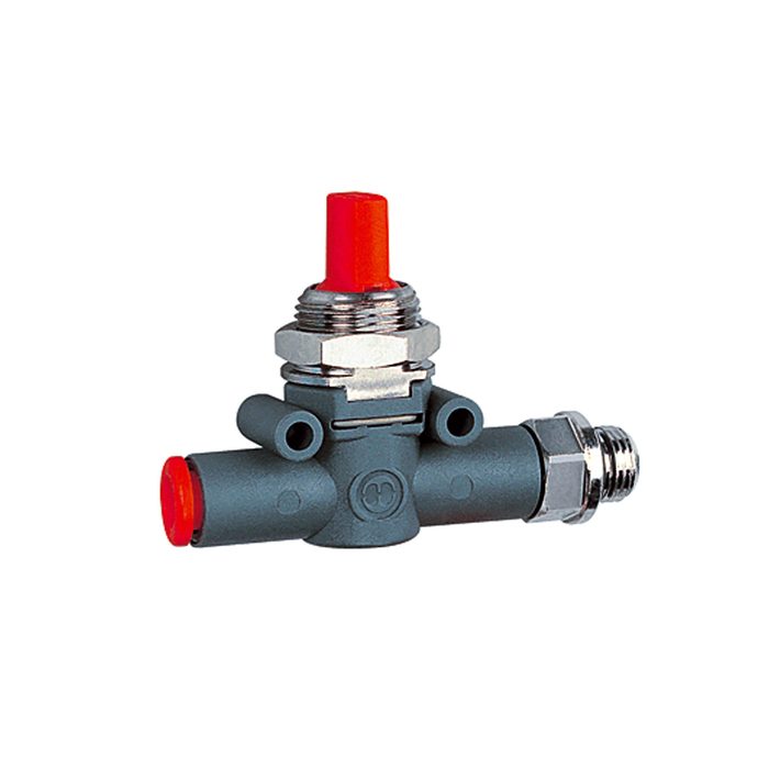 RIEGLER Blocking valve, Hose (inlet) - thread (outlet), G 1/8, hose 6
