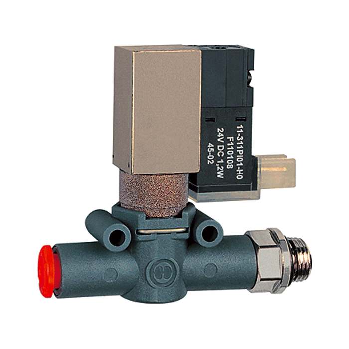 [106855] RIEGLER 3/2-Wege-Magnetventil, schallged. Entl. Schl.-Gew. G3/8 Schl.8 NC