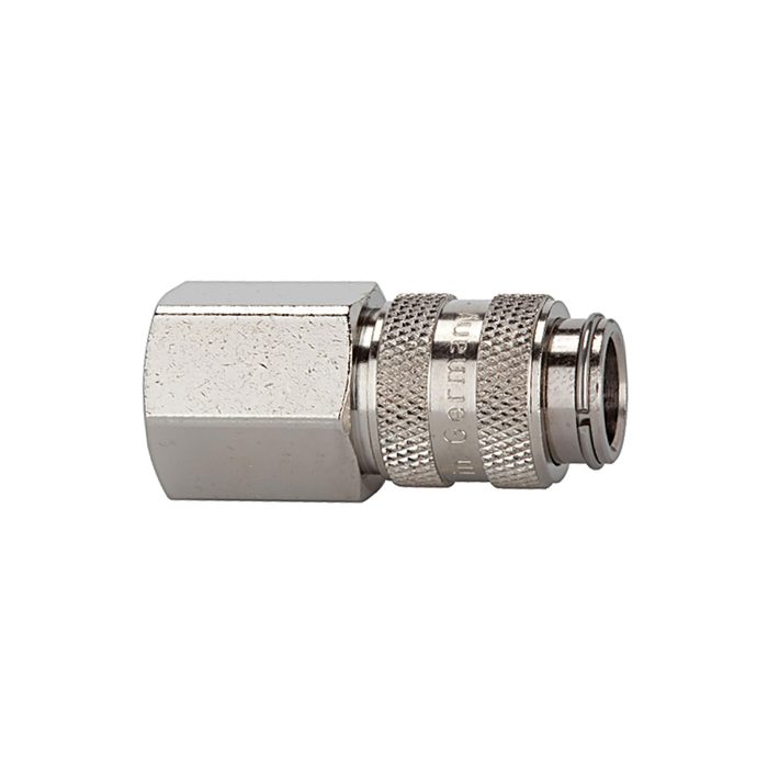 [107161] RIEGLER Quick-connect coupling I.D. 5 nickel-plated brass, G 1/8 IT