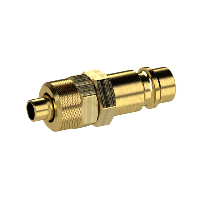 RIEGLER Nippel für Kupplungen NW 7,2 - NW 7,8, MS blank, für Schlauch 8x6