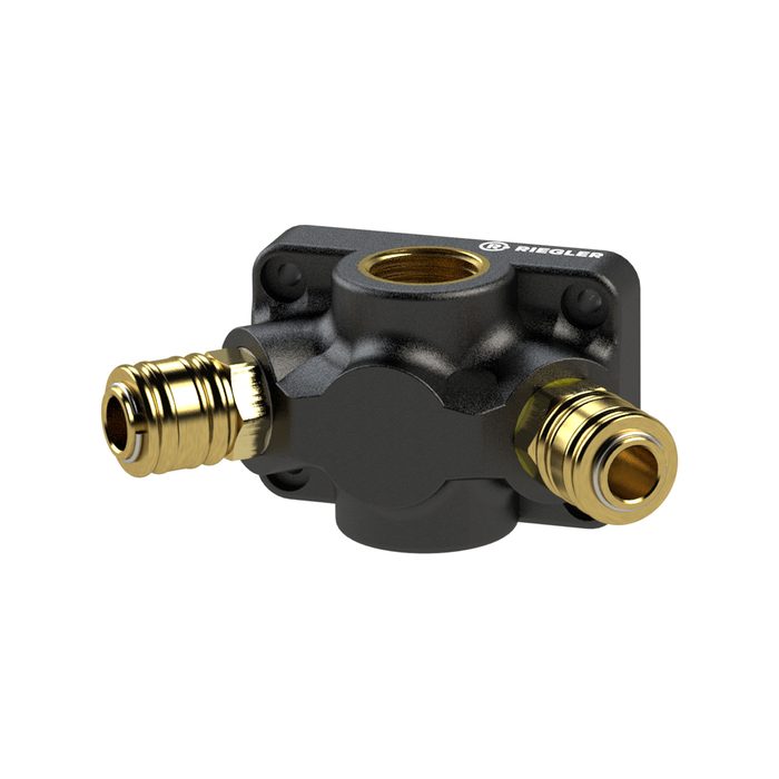 [107278] RIEGLER End distributor socket, G 3/4, 3 stand.Coupl. I.D. 7.2, max.15bar