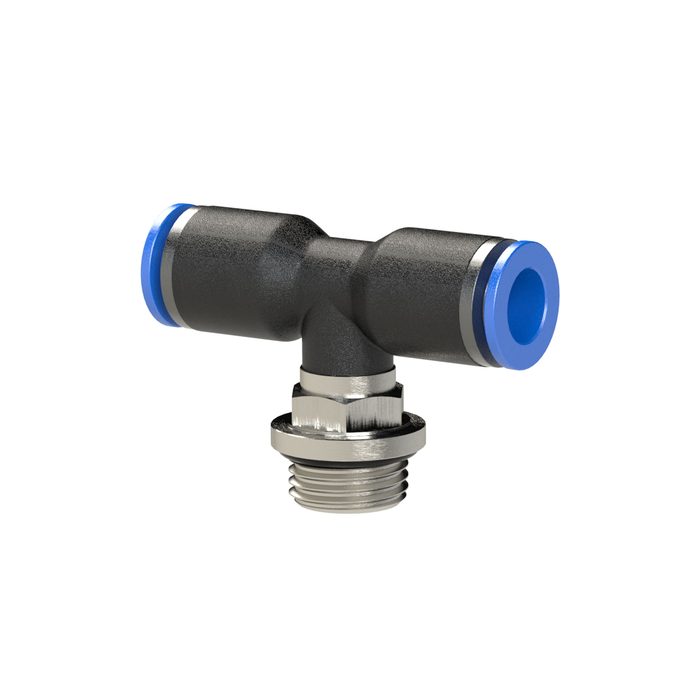RIEGLER Push-in T-fitting »Blue Series«, rotating, M5 o.