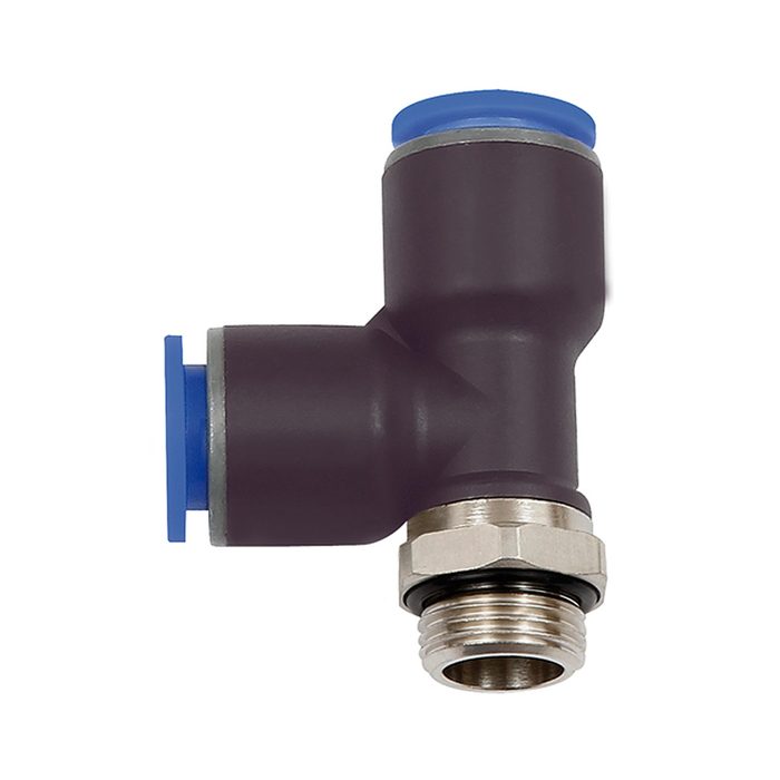 RIEGLER Push-in T-fitting »Blue Series«, L-shape, rotating, G 1/4 o.