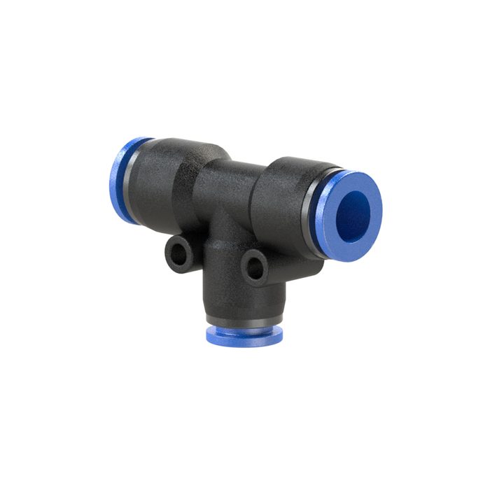 RIEGLER Push-in T-connector »Blue Series« reducing, hose ext. Ø 2x12/1x10