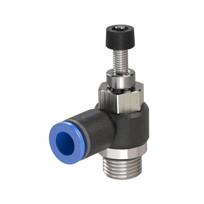 RIEGLER Throttle check valve »Blue Series«, Discharge throttle, M5 o.