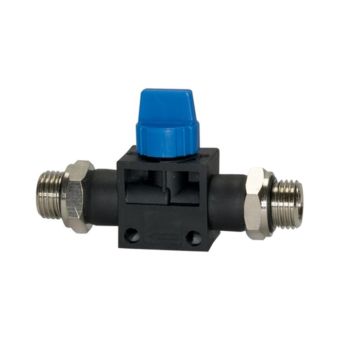 RIEGLER Blocking valve »Blue Series«, G 1/4 o., G 1/4 o.