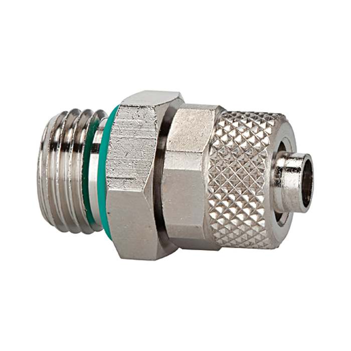 RIEGLER Gerade Einschraubverschraubung, O-Ring, G 1/4 a., Schlauch 10/8