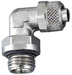 RIEGLER Angled screw-in fitting, rotating, G 1/4 o., for hose 8/6 mm
