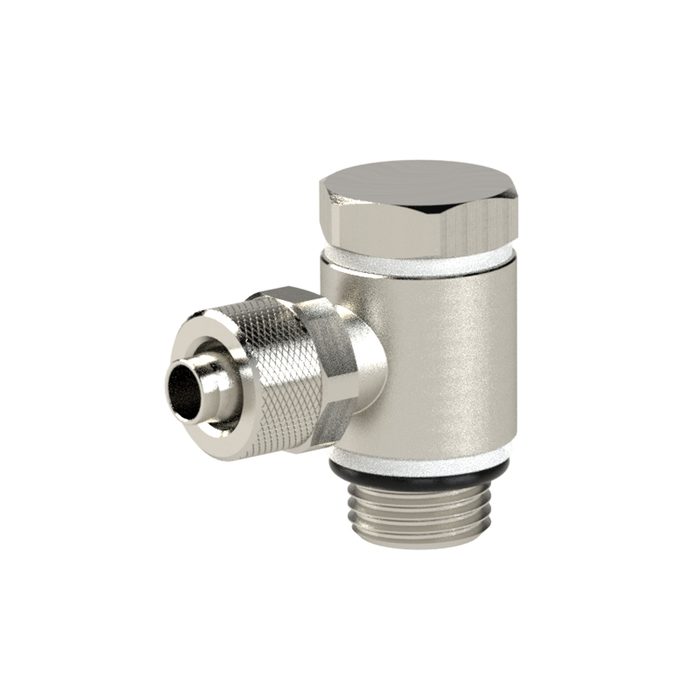RIEGLER Angled pivot fitting with O-ring, G 1/4 o., for hose 6/4 mm