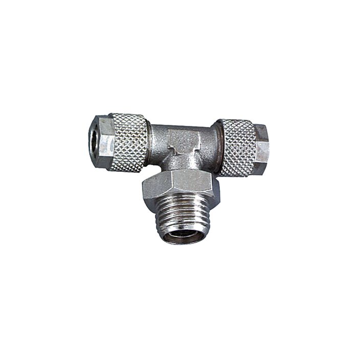 RIEGLER T screw-in fitting, rotating, G 1/4 o., for hose 10/8 mm