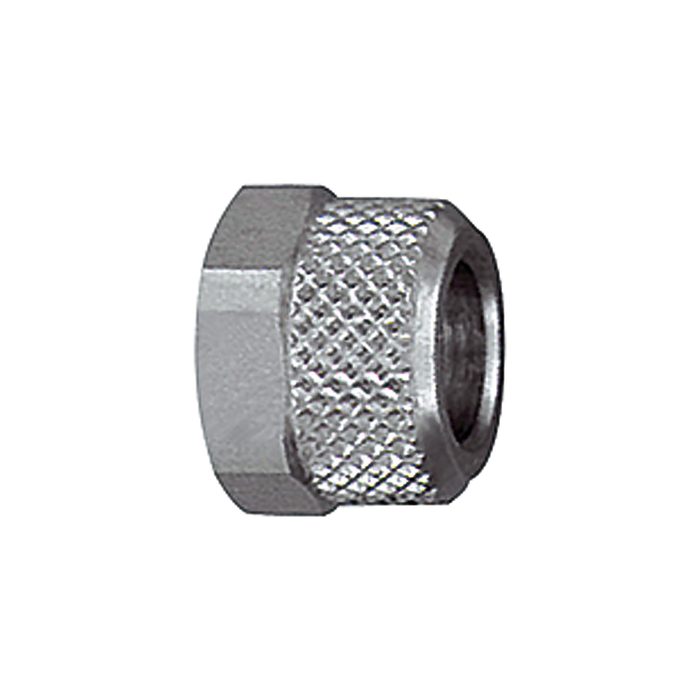 RIEGLER Überwurfmutter, M10x1,0, für Schlauch 6/4 mm, SW 12, MS vern.