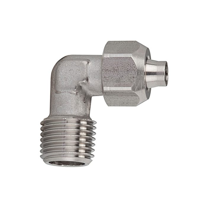 RIEGLER Angled screw-in fitting, R 1/8 o., for hose 6/4 mm, AF 12/10