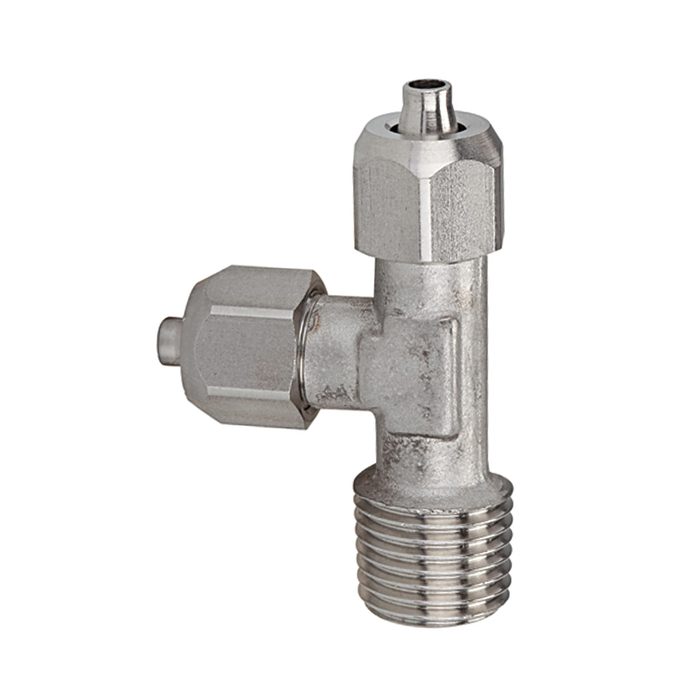RIEGLER L screw-in fitting, R 1/8 o., for hose 6/4 mm, AF 12/10