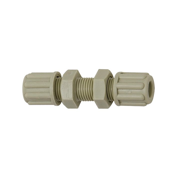 [110893] RIEGLER Gerade Schottverbindung, M14x1,5, für Schlauch 6/8 mm, SW 19, PP