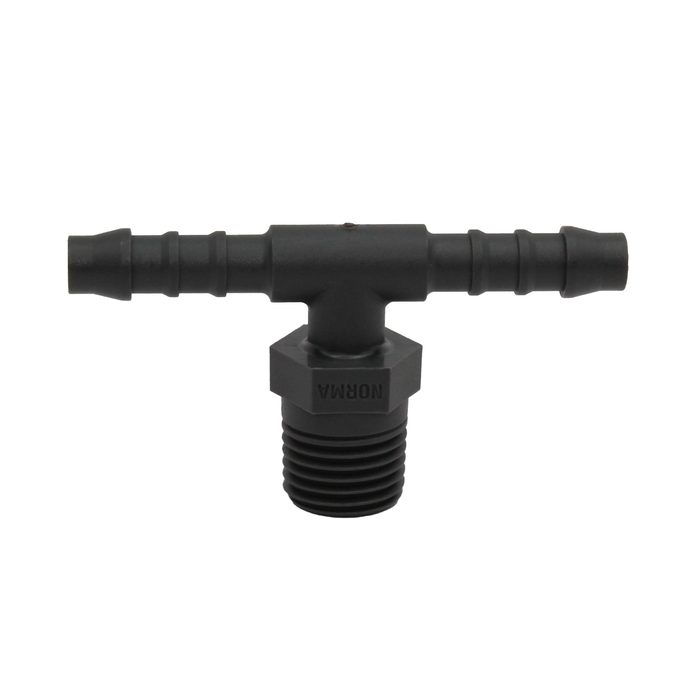 [110965] RIEGLER T-Einschraubstutzen, R 1/8 a., für Schlauch LW 6 mm, SW 10, PA 6