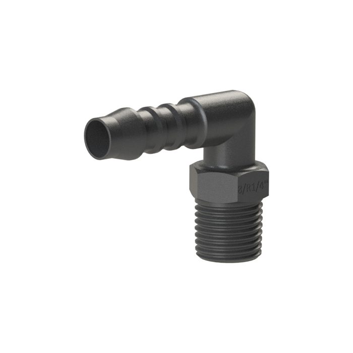 RIEGLER Winkel-Einschraubstutzen, R 1/4 a., für Schlauch LW 6 mm, PA 6