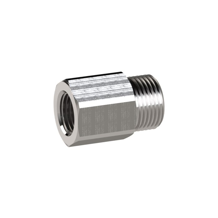 RIEGLER Reduziernippel, lang, G 1/4 a., G 1/4 i., SW 17, Edelstahl 1.4571