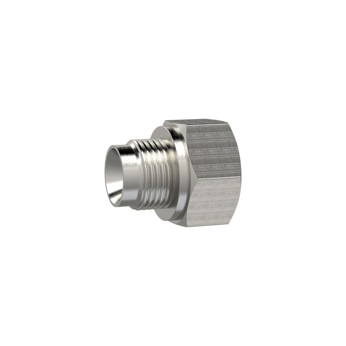 RIEGLER Reduziernippel, lang, G 3/8 a., G 1/2 i., SW 24, Edelstahl 1.4571