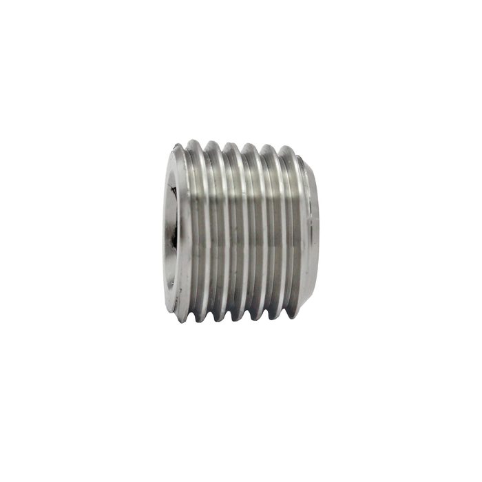 RIEGLER Verschlussschraube, Innensechskant, ohne Bund, R 1/2, ES 1.4571