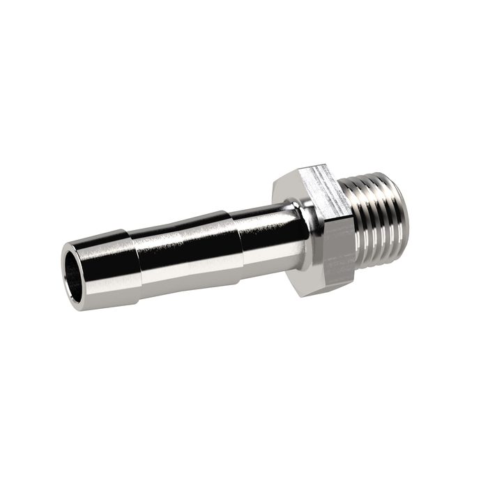 RIEGLER Einschraubschlauchtülle, G 3/8 a., für Schlauch LW 8, ES 1.4571