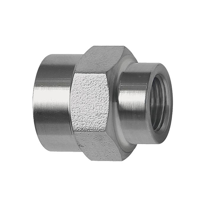 RIEGLER Muffe, Außensechskant, reduzierend, G 1/8, M5, ES 1.4571