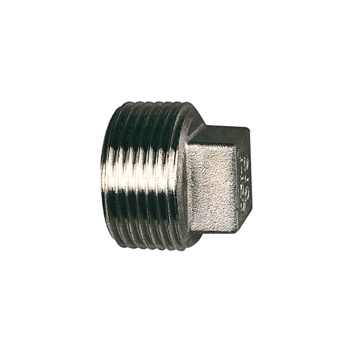 RIEGLER Verschlussstopfen, Vierkant, G 1 1/4, SW 23, Edelstahl 1.4408