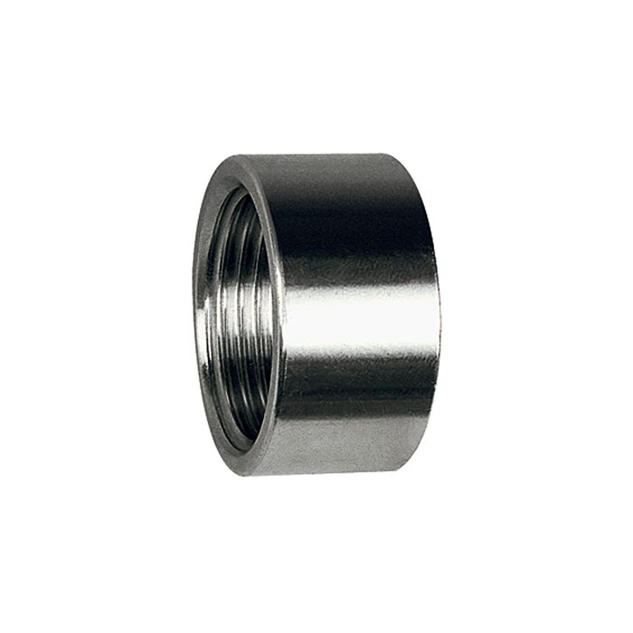 RIEGLER Muffe, rund, kurze Ausführung, G 2, Edelstahl 1.4408