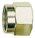 RIEGLER Coupling nut, M10x1, Pipe exterior Ø 6 mm, nickel-plated brass
