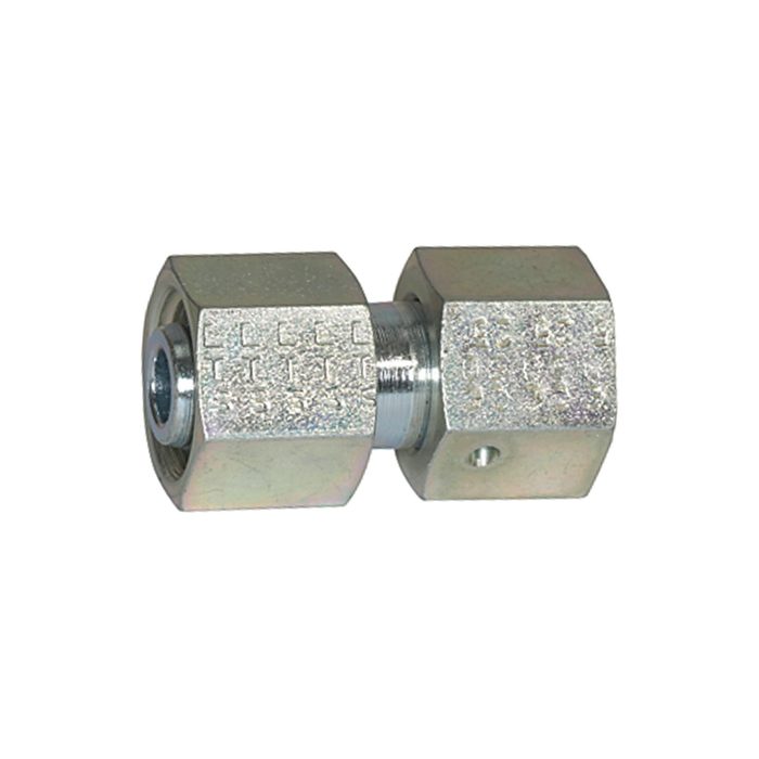 RIEGLER Adjustable straight fitting, Pipe exterior Ø 6, galvanised steel