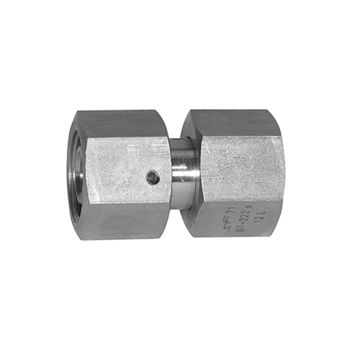 RIEGLER Adjustable straight fitting, Sealing cone, Pipe exterior Ø 22 mm