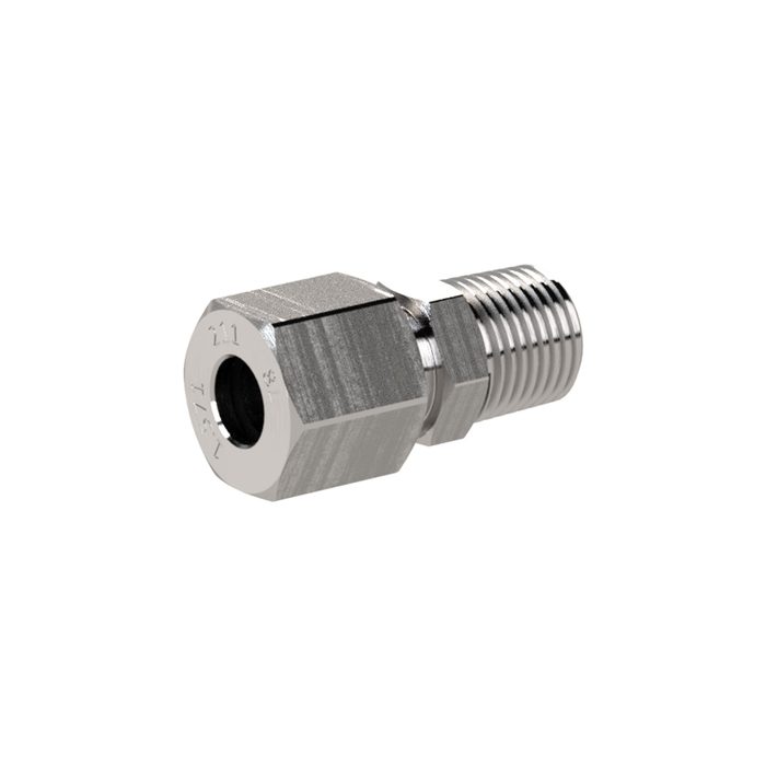 RIEGLER Gerade Einschraubverschraubung, R3/8, Rohr-Ø12, ES 1.4571, 315bar