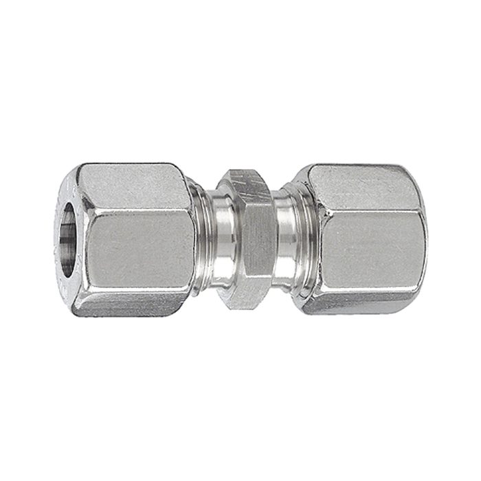 RIEGLER Gerade Verschraubung, Rohr-Außen-Ø 22mm, Edelstahl 1.4571, 160bar