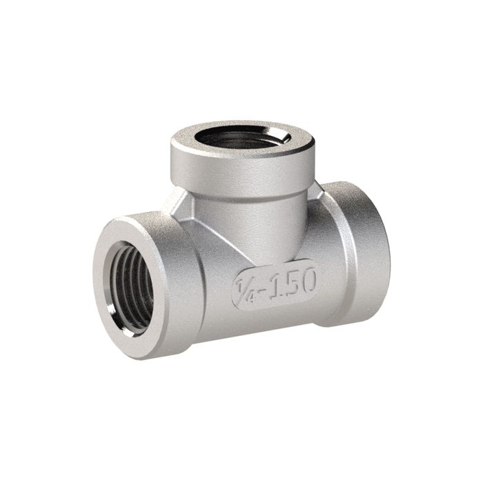 [112692] RIEGLER T-Verteiler, 3 x innen, Rp 3/8, Edelstahl 1.4408