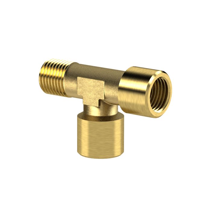 [112735] RIEGLER T-piece, Interior/interior/exterior, G/R 1/2, AF 21, Bright brass