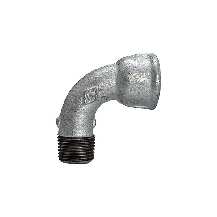 RIEGLER Bogen 1a, kurz, 90°, IG/AG, Rp/R 1 1/2, schwarzer Temperguss