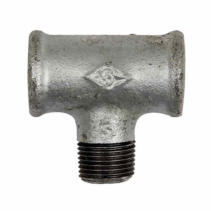 [112998] RIEGLER T-Stück 133, IG/AG/IG, Rp 3/8, schwarzer Temperguss feuerverz.
